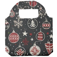 Christmas Decoration Winter Xmas Foldable Grocery Recycle Bag by Modalart