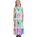 Christmas Wreath Advent Kids  Satin Sleeveless Maxi Dress View1