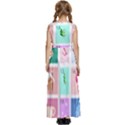 Christmas Wreath Advent Kids  Satin Sleeveless Maxi Dress View4