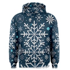 Snowflakes Pattern Men s Core Hoodie by Modalart