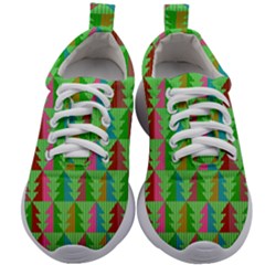 Christmas Background Paper Kids Athletic Shoes by Modalart