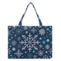 Snowflakes Pattern Medium Tote Bag View1