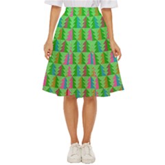 Christmas Background Paper Classic Short Skirt by Modalart