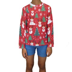 Christmas Decoration Kids  Long Sleeve Swimwear by Modalart