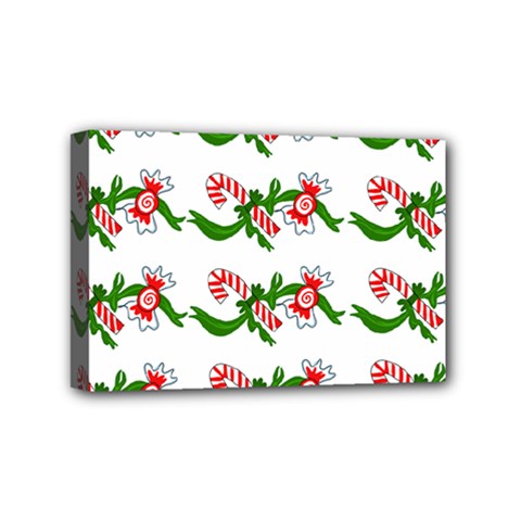 Sweet Christmas Candy Cane Mini Canvas 6  X 4  (stretched) by Modalart