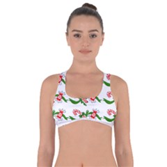 Sweet Christmas Candy Cane Got No Strings Sports Bra by Modalart