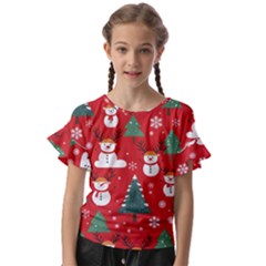 Christmas Decoration Kids  Cut Out Flutter Sleeves by Modalart