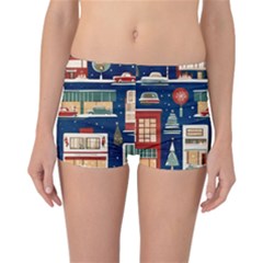 Background Mid Century Modern Reversible Boyleg Bikini Bottoms