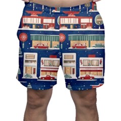 Background Mid Century Modern Men s Shorts