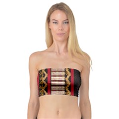 Textile Pattern Abstract Fabric Bandeau Top by Modalart