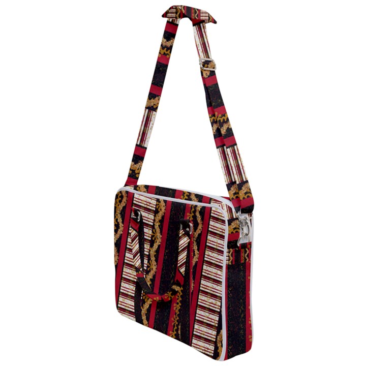 Textile Pattern Abstract Fabric Cross Body Office Bag