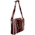 Textile Pattern Abstract Fabric Cross Body Office Bag View2