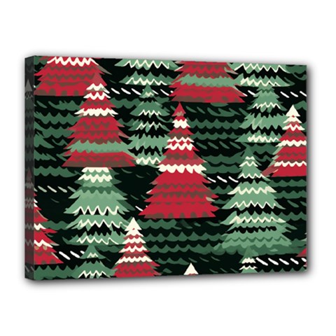 Christmas Trees Canvas 16  X 12  (stretched) by Modalart