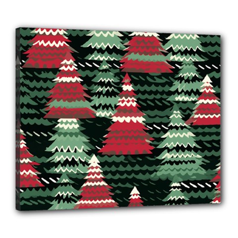 Christmas Trees Canvas 24  X 20  (stretched) by Modalart