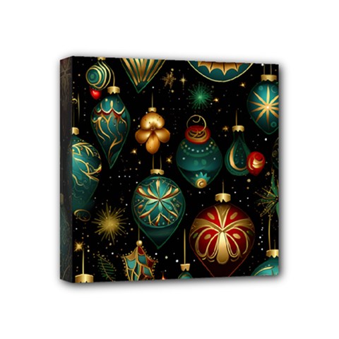 Christmas Ornaments Mini Canvas 4  X 4  (stretched) by Modalart