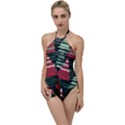 Christmas Trees Go with the Flow One Piece Swimsuit View1