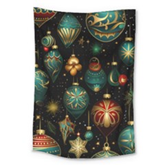 Christmas Ornaments Large Tapestry