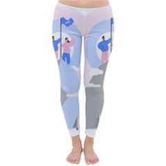 Achievement Success Mountain Clouds Classic Winter Leggings