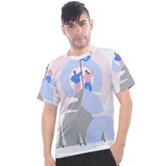 Achievement Success Mountain Clouds Men s Sport Top by Modalart