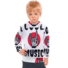 Cool Music Kids  Hooded Pullover by Modalart