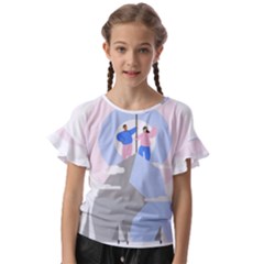 Achievement Success Mountain Clouds Kids  Cut Out Flutter Sleeves