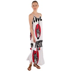 Cool Music Cami Maxi Ruffle Chiffon Dress by Modalart