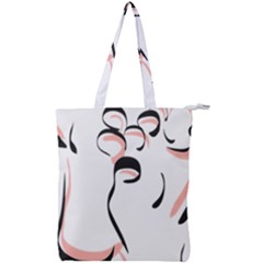 Feet Toes Foot Barefoot Footprint Double Zip Up Tote Bag by Modalart