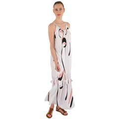 Feet Toes Foot Barefoot Footprint Cami Maxi Ruffle Chiffon Dress by Modalart