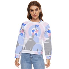 Achievement Success Mountain Clouds Women s Long Sleeve Raglan T-shirt