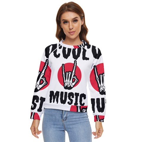 Cool Music Women s Long Sleeve Raglan T-shirt by Modalart