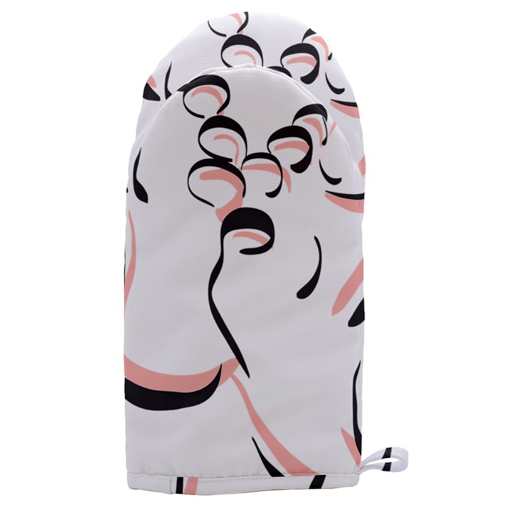 Feet Toes Foot Barefoot Footprint Microwave Oven Glove