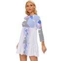 Achievement Success Mountain Clouds Long Sleeve Babydoll Dress View2