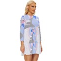 Achievement Success Mountain Clouds Long Sleeve Babydoll Dress View3