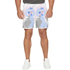 Achievement Success Mountain Clouds Men s Runner Shorts by Modalart