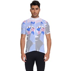 Achievement Success Mountain Clouds Men s Short Sleeve Cycling Jersey by Modalart