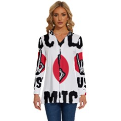 Cool Music Long Sleeve Drawstring Hooded Top by Modalart