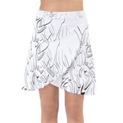 Eagle Birds Of Prey Raptor Wrap Front Skirt by Modalart