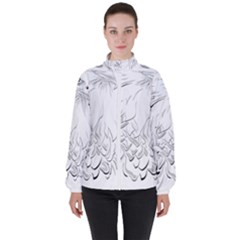 Eagle Birds Of Prey Raptor Women s High Neck Windbreaker