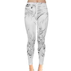 Eagle Birds Of Prey Raptor Inside Out Leggings by Modalart