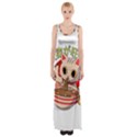 Ramen Cat Noodles Cute Japanes Thigh Split Maxi Dress View1