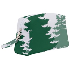 Pine Trees Spruce Tree Wristlet Pouch Bag (Large)