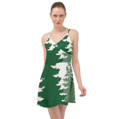 Pine Trees Spruce Tree Summer Time Chiffon Dress