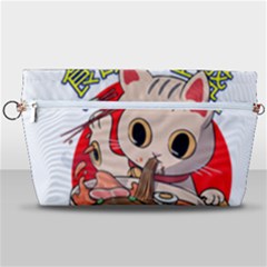 Ramen Cat Noodles Cute Japanes Handbag Organizer by Modalart