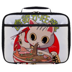 Ramen Cat Noodles Cute Japanes Full Print Lunch Bag by Modalart