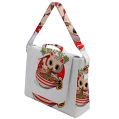 Ramen Cat Noodles Cute Japanes Box Up Messenger Bag by Modalart