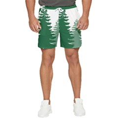 Pine Trees Spruce Tree Men s Runner Shorts