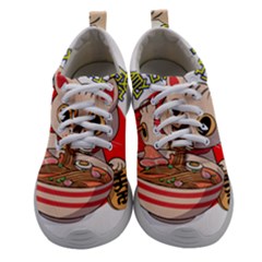 Ramen Cat Noodles Cute Japanes Women Athletic Shoes by Modalart