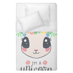 Unicorn Rabbit Hare Wreath Cute Duvet Cover (single Size) by Modalart