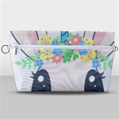 Unicorn Rabbit Hare Wreath Cute Handbag Organizer by Modalart