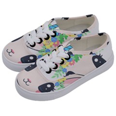 Unicorn Rabbit Hare Wreath Cute Kids  Classic Low Top Sneakers by Modalart